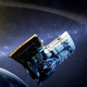 Interpretación artística del satélite NEOWISE